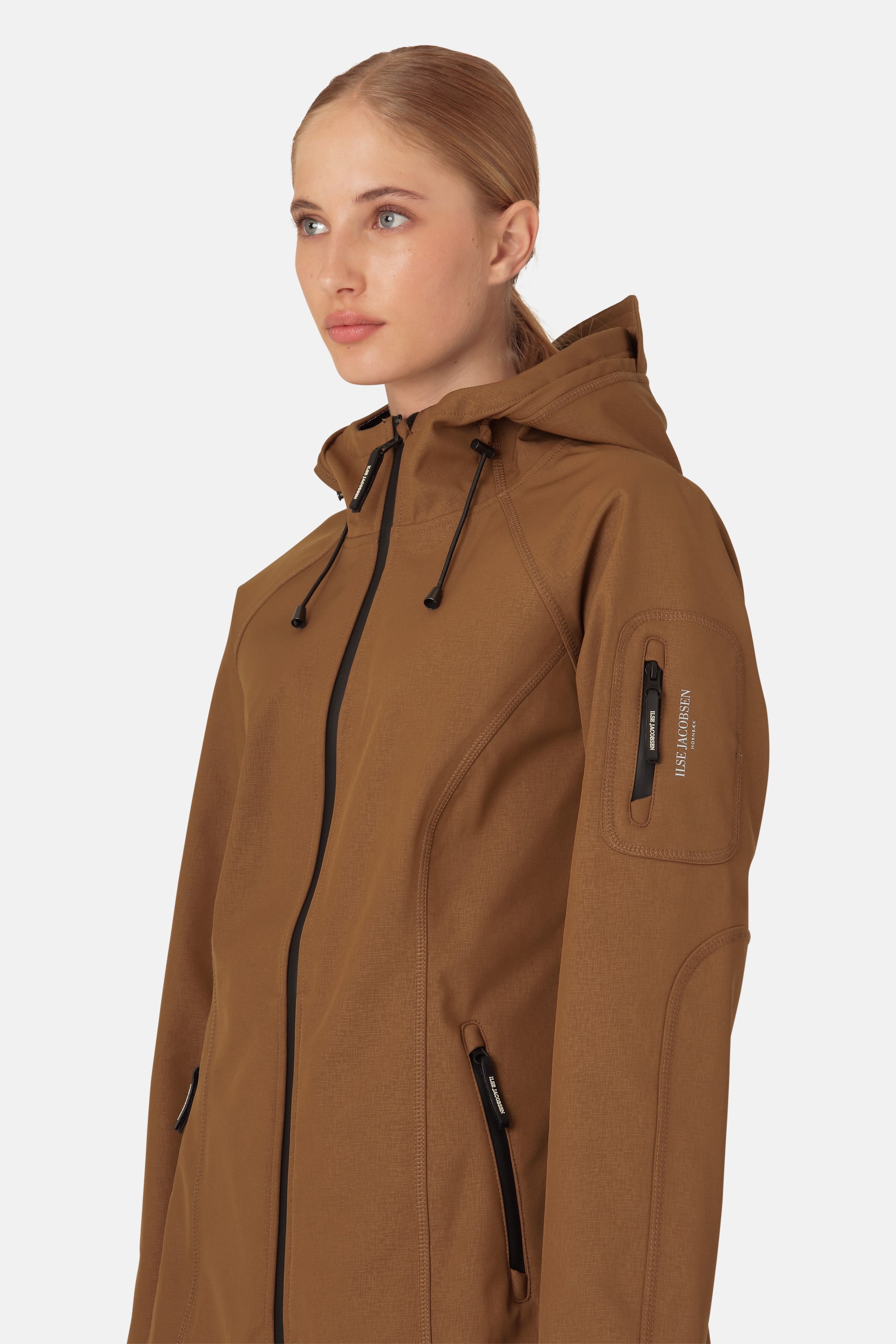 Ilse Jacobsen Hornbæk Rain Langer Regenmantel Raincoat 228 Walnut